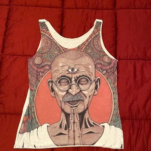 Tank top with Gandhi picture